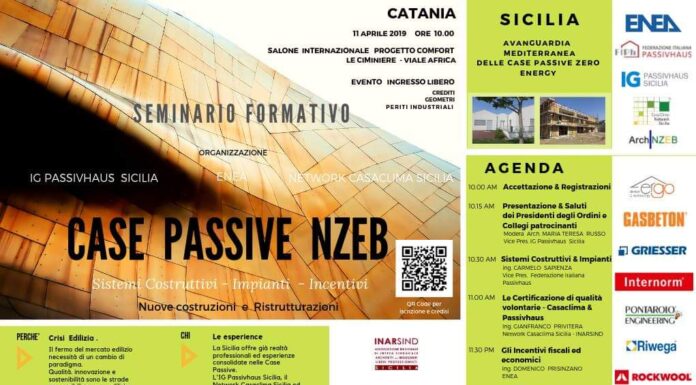 Case Passive Nzeb, il seminario Catania