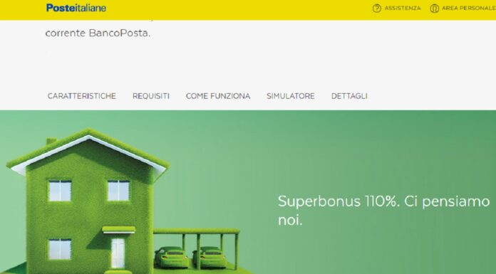 Superbonus 110%, le proposte per la cessione del credito di Poste Italiane